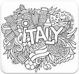 Coloring Pages Adult Travel Colouring Doodles Mandala Book Sheets Getdrawings Materias Portadas Books Italy Kids Lettering sketch template