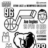 Grizzlies Memphis sketch template