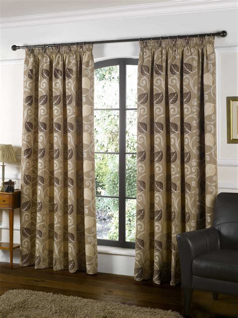 Covent Garden Mocha Fully Lined Ready Made Curtains Curtains