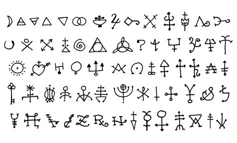 occult symbols  esoteric designs vector collection