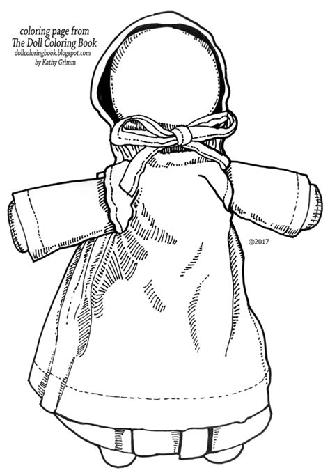 amish doll coloring page  doll coloring book