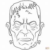 Frankenstein Coloring Mask Pages Face Drawing Printable Halloween Masks Crafts Paper Drawings Paintingvalley Categories sketch template
