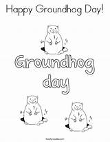Groundhog Coloring Happy Pages Printable Noodle Print Twisty Groundhogs Template Worksheet Little Change sketch template