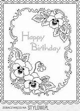 Stylowi Pl Coloring Pages Birthday sketch template