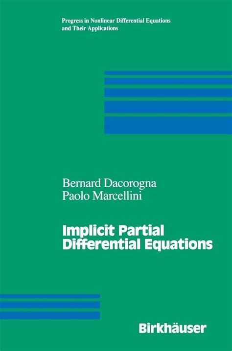 implicit partial differential equations buch versandkostenfrei bestellen