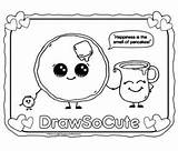 Coloring Pancake Cute Draw Syrup Pages So Drawsocute sketch template