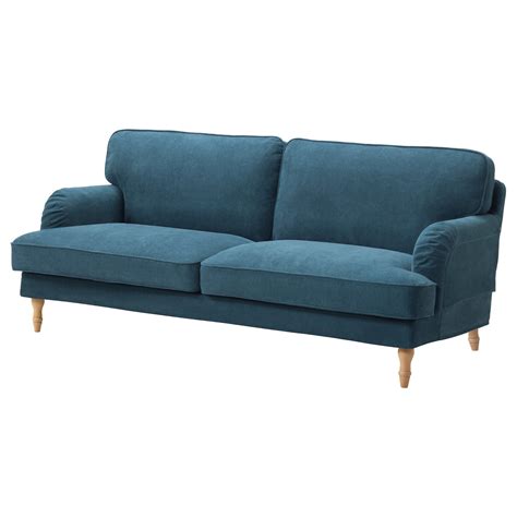 stocksund  seat sofa tallmyra blue light brownwood ikea