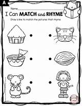 Rhyming Rhymes Prek Keepingmykiddobusy sketch template