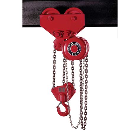 chester zephyr hand chain hoist  army type geared trolley