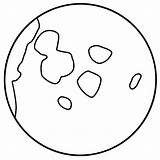 Moon sketch template