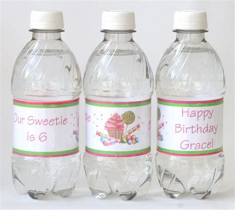custom water bottle labels glorious treats
