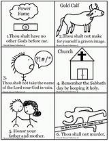 Commandments Bible Commandment Sheets Thou Shalt sketch template