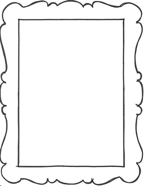 paper frame template printable picture frame template