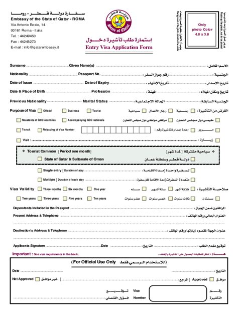 Qatar Work Visa Online Apply Fill Online Printable Fillable Blank