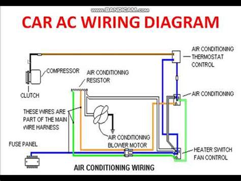 car air conditioner wiring diagram