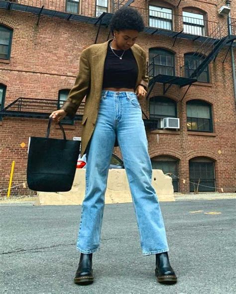yellow stitch smooth leather chelsea boots dr martens outfits outfit inspo fall