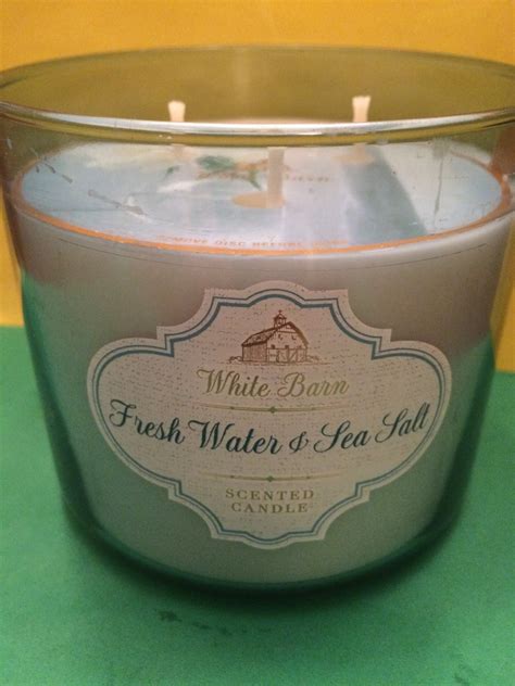 bath and body works fresh water and sea salt 3 wick large