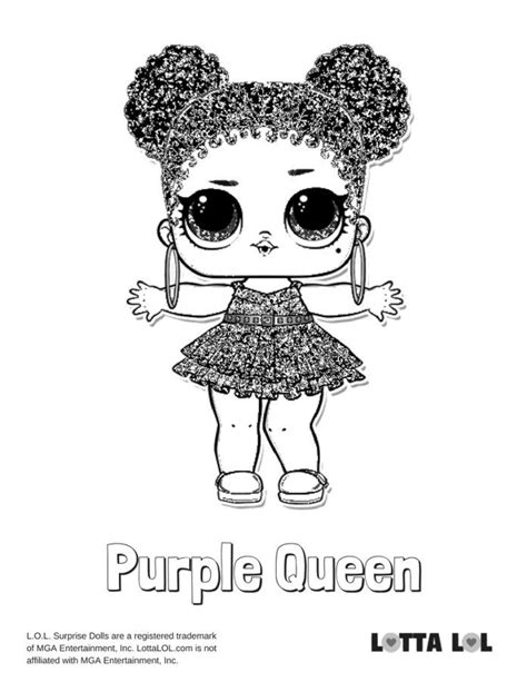 purple queen coloring page desenhos lol munecas lol munecas  dibujos