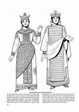 Coloring Byzantine Fashions Empire Pages Costume Medieval Fashion Visit Book sketch template