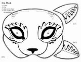 Mask Cat Masks Kitty Jaguar Cut Print Template Kids Outs Kitten Make Pages Crafts Scope Colouring Work Party Color Choose sketch template