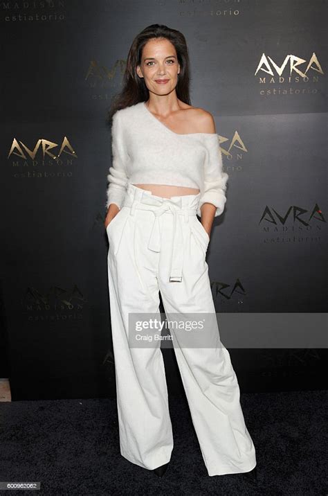 actress katie holmes attends the avra madison grand opening party on