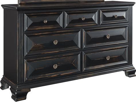 passages vintage black  drawers dresser  standard furniture