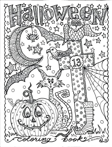 printable halloween coloring pages  adults  getdrawings