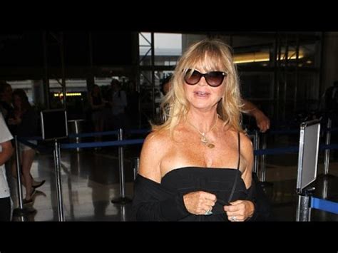 goldie hawn flies in a sexy sleeveless number youtube