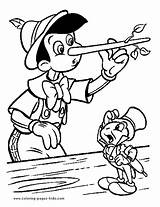 Coloring Pages Pinocchio Disney Printable Color Kids Sheets Found sketch template