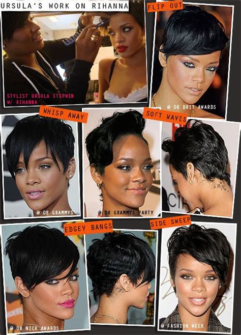 Pix For Rihanna Short Haircuts Front And Back Rihanna