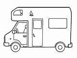 Niños Camion Medios Transporte Caravan Felicemente Coloriamo Articolo sketch template
