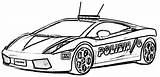 Coloring Police Car Pages Colorine Print sketch template