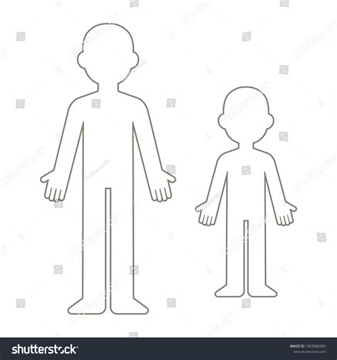 children outline clip art