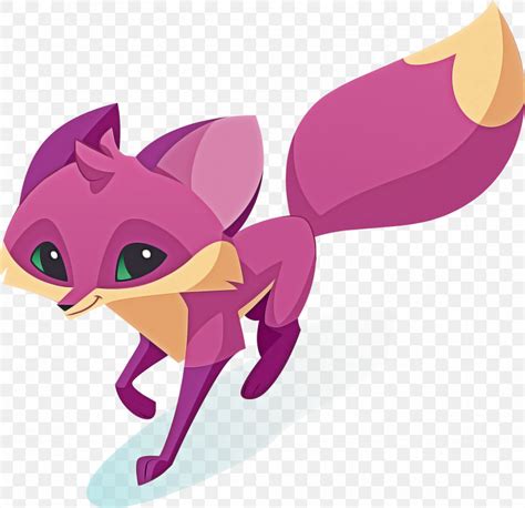 cartoon purple fennec fox violet animation png xpx cartoon animation fennec fox