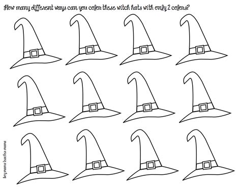 coloring pages witches hat jamyaropbenjamin