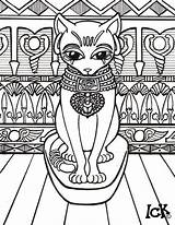 Egyptian Coloring Cat Pages Bastet Egypt Go Deviantart Baby Colouring Print Bast Ancient Colour Template Printable Adult Books Witch Choose sketch template