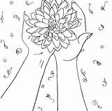 Blooming sketch template