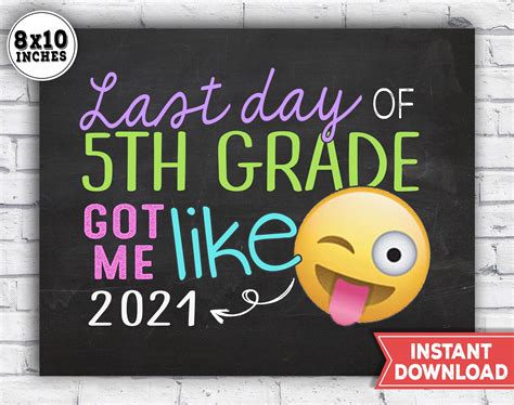 day   grade sign  grade emoji printable  etsy
