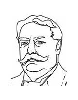 Taft William Howard Coloring Pages Presidents sketch template