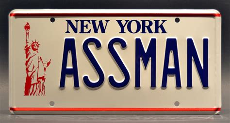 theo spark  nys vanity license plate  reads terrorism