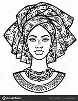 African Turban Africanas Africana Africain Pinturas Africaine Mulher Africanos Imprimir Mandala áfrica Coloriage Negras Africano Sabana Traditionnel Producción Artística Lifeinhamburg sketch template