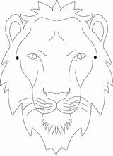 Mask Tiger Lion Pages Coloring Printable Kids Face Template Masks Print Animal Colouring Templates Studyvillage Animals Paper Para Drawing Color sketch template