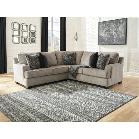 signature design  ashley bovarian  piece sectional  track arms lindys furniture