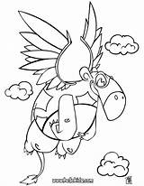 Dinosaur Flying Coloring Pages Dinosaurs Hellokids Print Color Online Getdrawings Drawing sketch template
