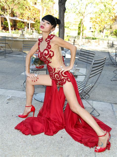 bai ling pantyless and nipples in see through outfit 06 celebrity