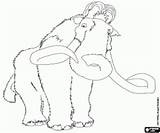 Mamut Manny Mammut Mammoet Glaciale Hielo Malvorlagen Colorare Ausmalbilder Edad Pintar Scrat sketch template