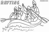 Rafting sketch template