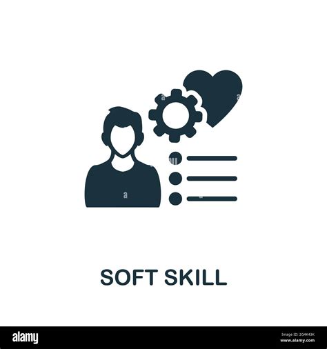 soft skill icon monochrome simple element  soft skill collection creative soft skill icon