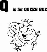 Abeja Jak Litera Bee Angielski Alfabet Pszczółka Królewna sketch template