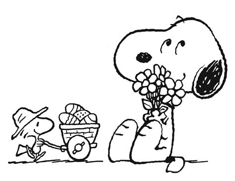 Desenho De Snoopy E Woodstock Para Colorir Tudodesenhos